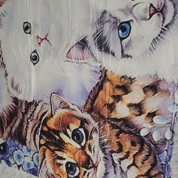 602- Cat Lover's Blanket Throw NWT - Picture 5 of 9
